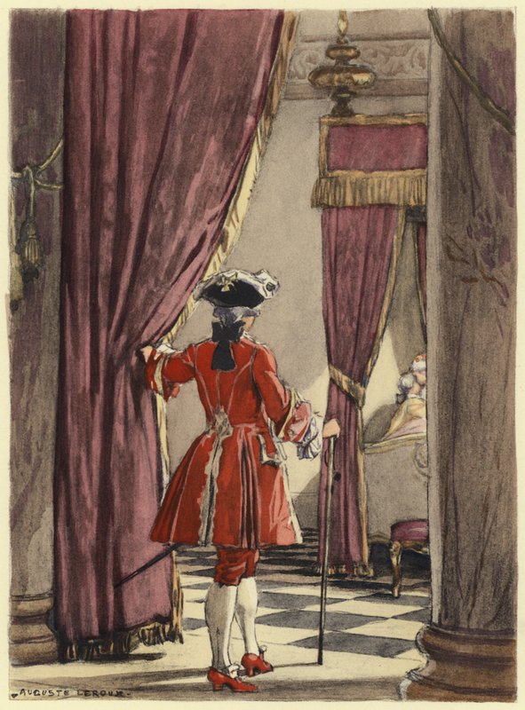 Illusztráció Casanova emlékirataihoz (színes litográfia) alkotó: Jules Marie Auguste Leroux
