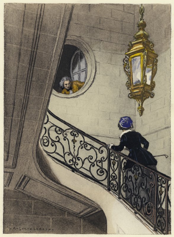 Illusztráció Casanova emlékirataihoz (színes litográfia) alkotó: Jules Marie Auguste Leroux