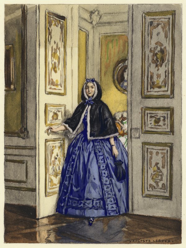 Illusztráció Casanova emlékirataihoz (színes litográfia) alkotó: Jules Marie Auguste Leroux