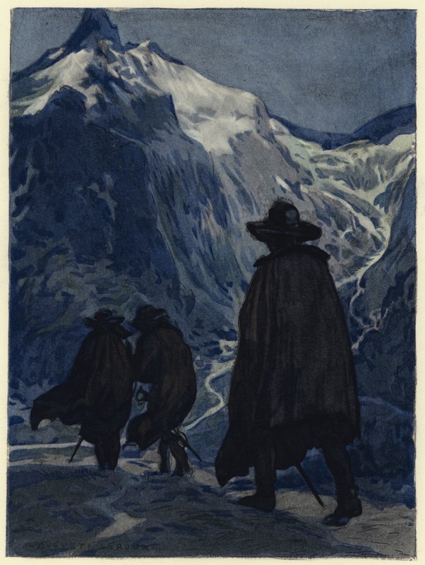 Illusztráció Casanova emlékirataihoz (színes litográfia) alkotó: Jules Marie Auguste Leroux