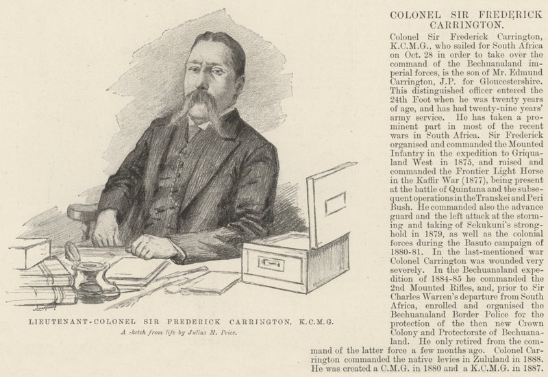 Sir Frederick Carrington alezredes, KCMG alkotó: Julius Mandes Price