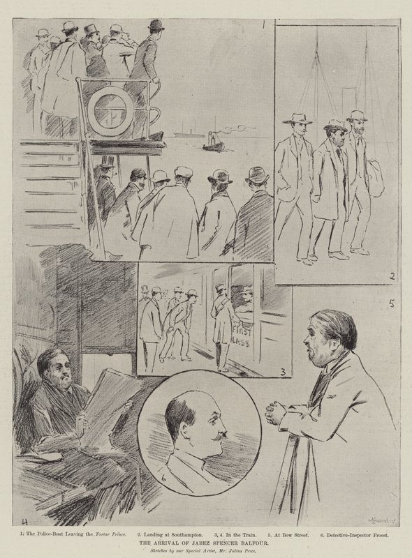 Jabez Spencer Balfour érkezése alkotó: Julius Mandes Price
