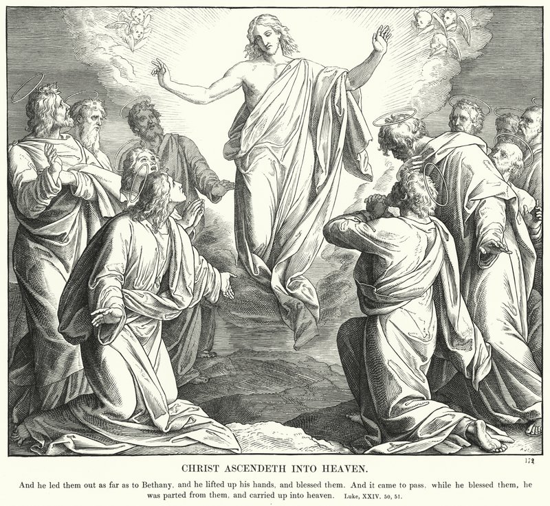 Krisztus felmegy a mennybe (metszet) alkotó: Julius (after) Schnorr von Carolsfeld