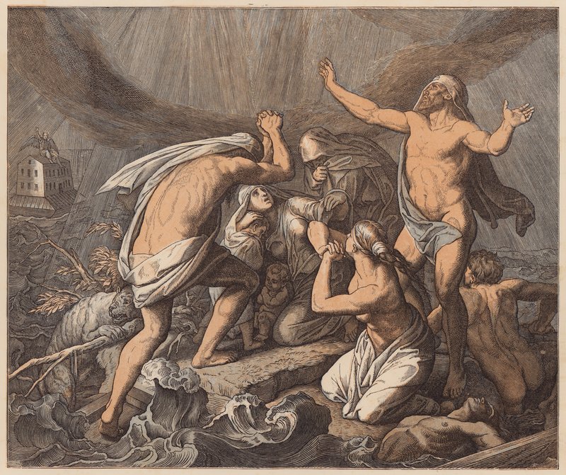 Az özönvíz, Genezis, VII. alkotó: Julius (after) Schnorr von Carolsfeld