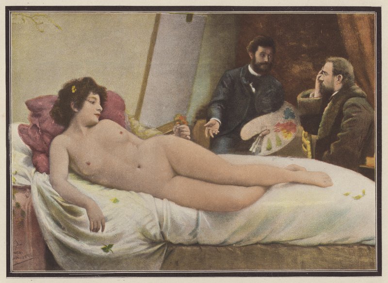 A gyönyörű Laurette (színes litó) alkotó: Julius C. (after) Rolshoven