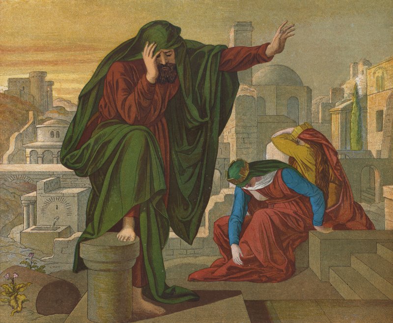Jeremiás siralma alkotó: Julius Schnorr von Carolsfeld