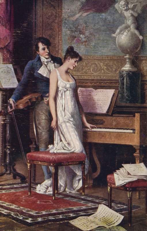A duett, 19. század alkotó: Karl the Elder Schweninger