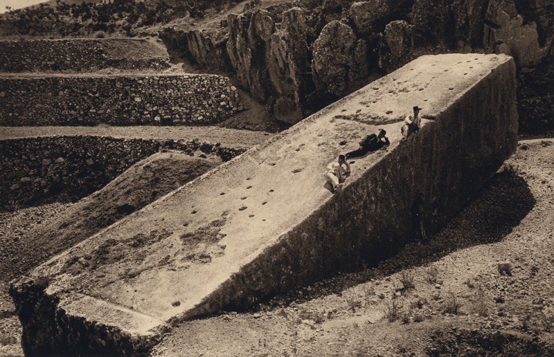 Baalbek, A nagy kő (f/w fotó) alkotó: Karl Grober