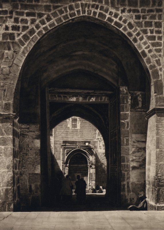 Jeruzsálem, a Templom bejárata (f/w fotó) alkotó: Karl Grober