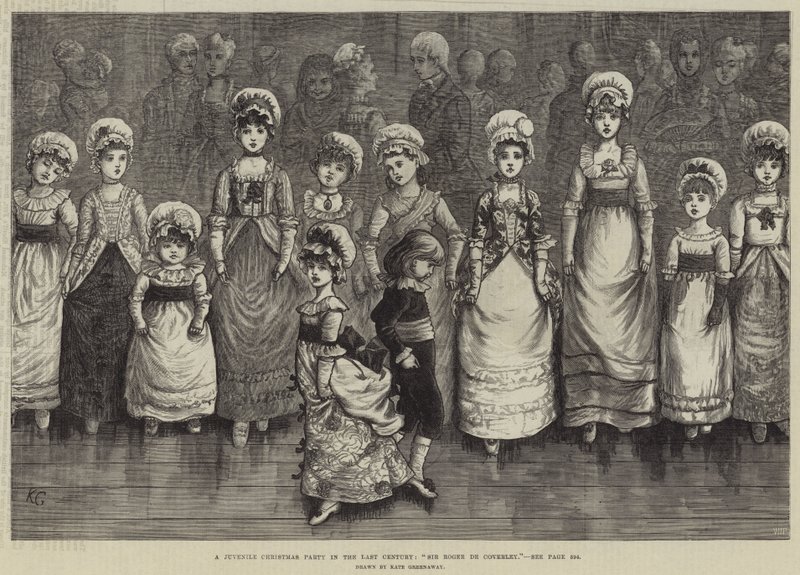 Egy ifjúsági karácsonyi parti a múlt században, Sir Roger de Coverley alkotó: Kate Greenaway
