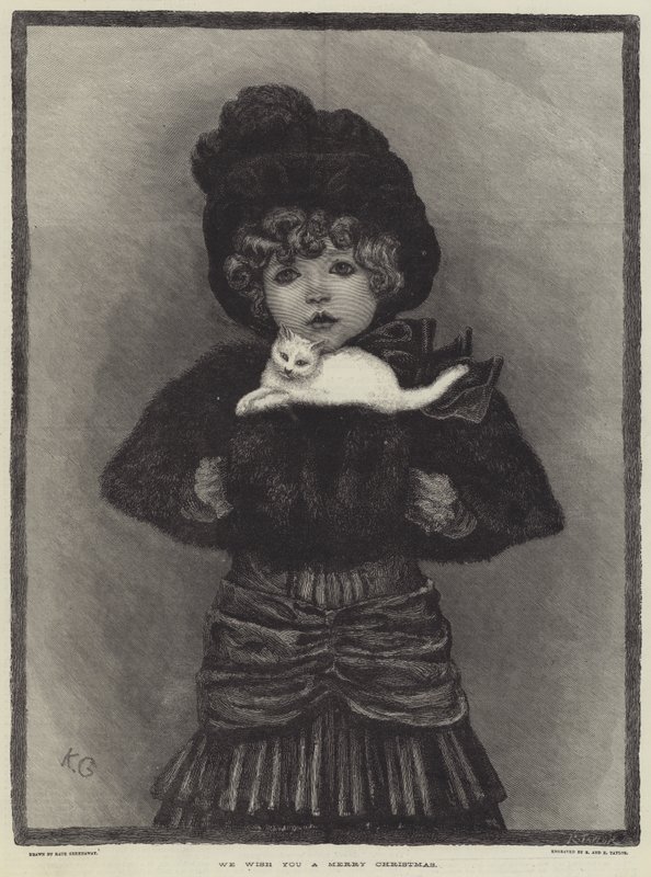 Kívánunk boldog karácsonyt alkotó: Kate Greenaway