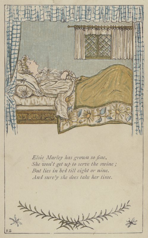 Elsie Marley olyan finomra nőtt (színes litho) alkotó: Kate (after) Greenaway