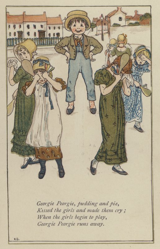 Georgie Peorgie, puding és pite (színes litho) alkotó: Kate (after) Greenaway