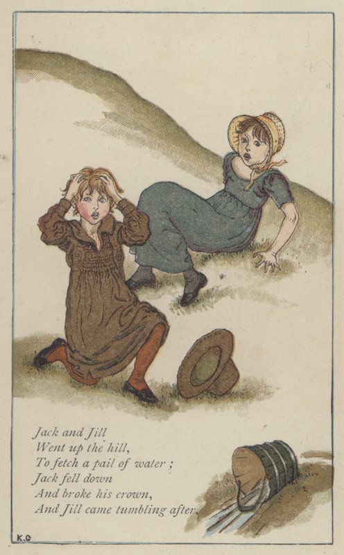 Jack és Jill (színes litó) alkotó: Kate (after) Greenaway