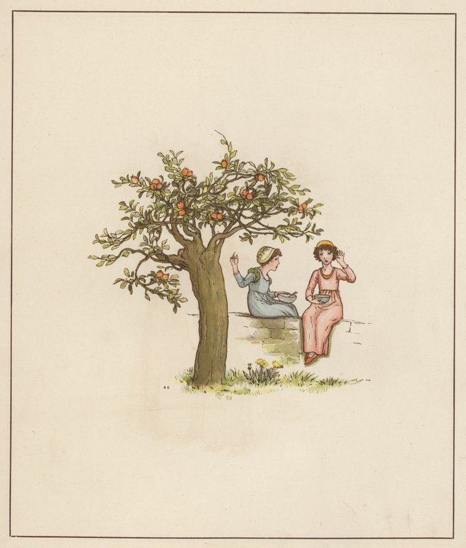 Kate Greenaway illusztrációja Robert Browning Hamelin pipája című filmjéhez (színes litó) alkotó: Kate (after) Greenaway