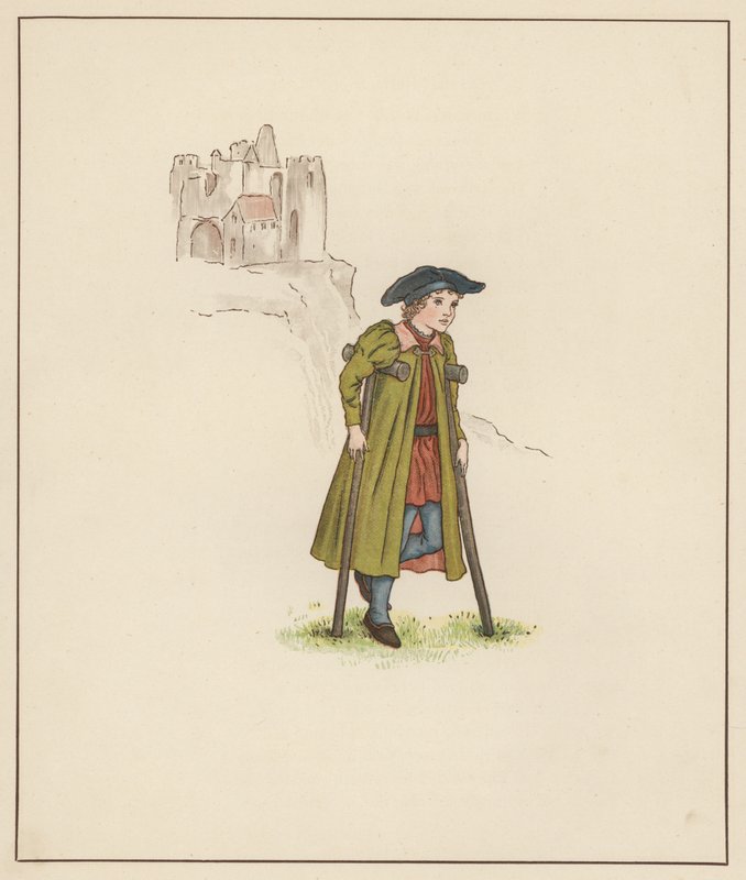 Kate Greenaway illusztrációja Robert Browning Hamelin pipája című filmjéhez (színes litó) alkotó: Kate (after) Greenaway
