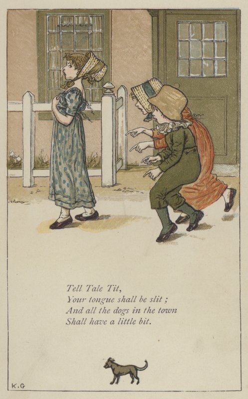 Tell Tale Tit (színes litó) alkotó: Kate (after) Greenaway