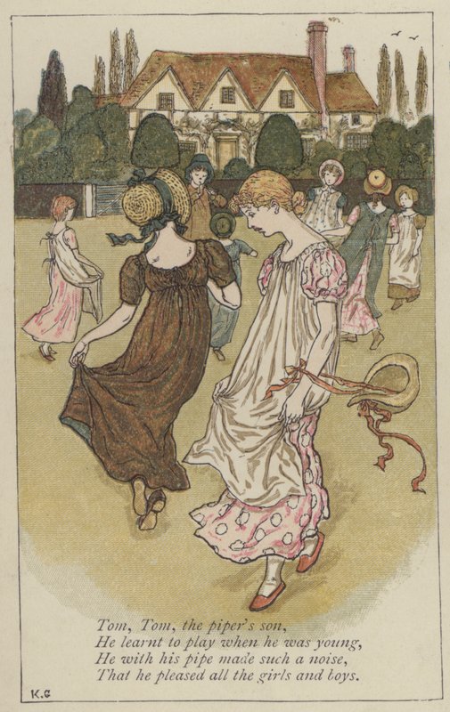 Tom, Tom, a csöves fia (színes litó) alkotó: Kate (after) Greenaway