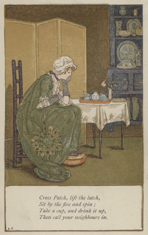 Cross Patch, emelje fel a reteszt alkotó: Kate Greenaway