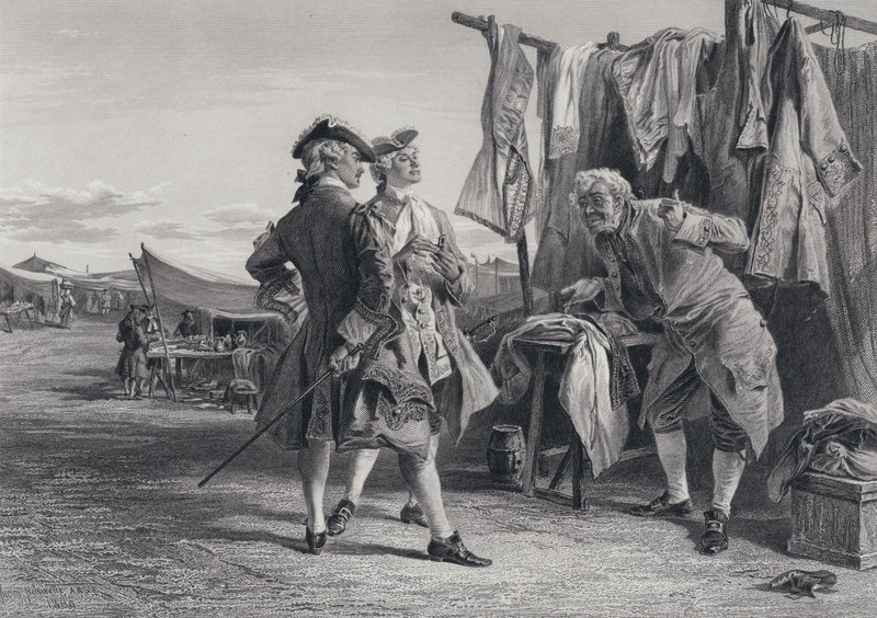 Illusztráció A kalózhoz, Sir Walter Scott (metszet) alkotó: Keeley Halswelle