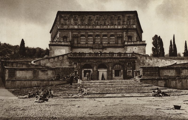 Olaszország: Caprarola, Palazzo Farnese (f/w fotó) alkotó: Kurt Hielscher