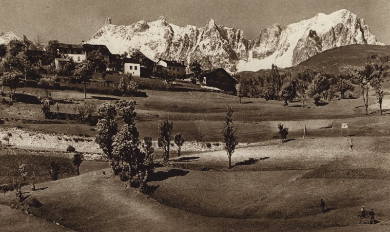 Olaszország: Catena del M Bianco Pre St Didier közelében (f/w fotó) alkotó: Kurt Hielscher