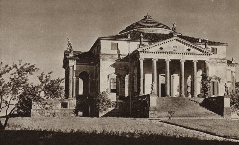 Olaszország: Vicenza, Villa Rotonda (f/w fotó) alkotó: Kurt Hielscher