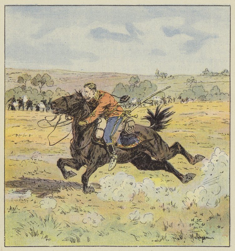 Tretrakof kapitány a Yan-Ye-Tcheng csatában alkotó: L. Malespine