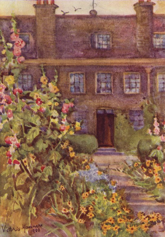 Grey Coat School, Westminster (színes litho) alkotó: Lady Victoria Marjorie Harriet Manners