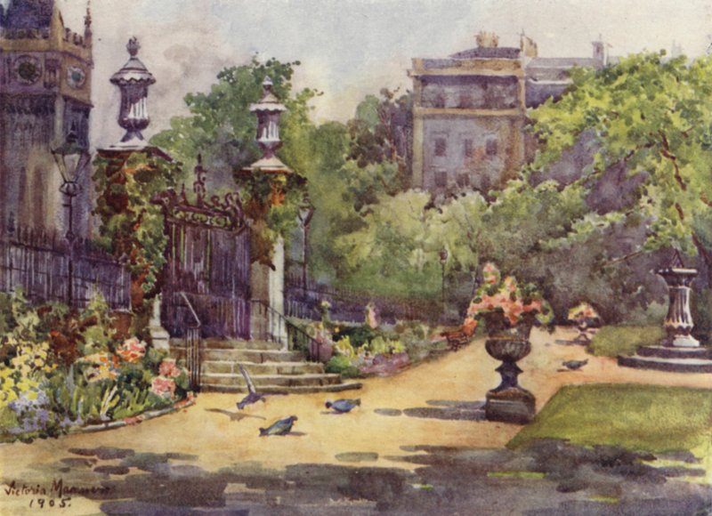 A belső templomkert (színes litó) alkotó: Lady Victoria Marjorie Harriet Manners