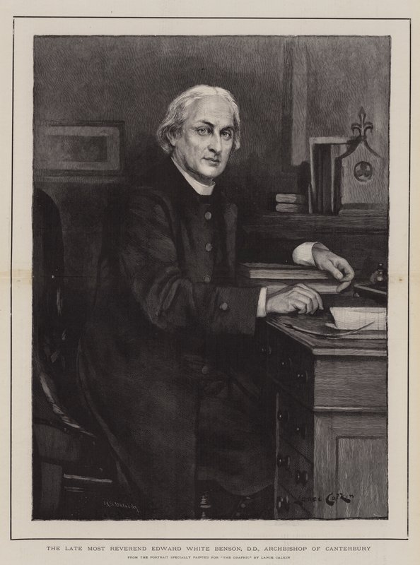 A néhai legtisztelendőbb Edward White Benson, DD, Canterbury érseke alkotó: Lance Calkin