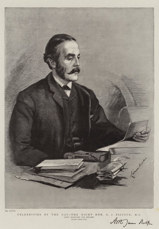 A nap hírességei, a jobboldal, tisztelt A J Balfour, képviselő alkotó: Lance Calkin