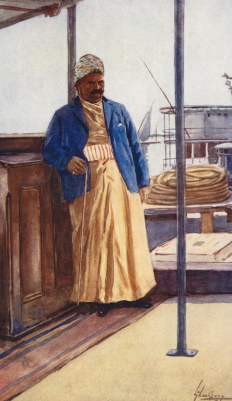 Egyiptom népe: Dragomán, Terguman (színes litográfia) alkotó: Lance Thackeray