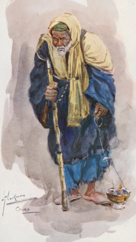 Egyiptom népe: Mobakharati (színes litográfia). alkotó: Lance Thackeray