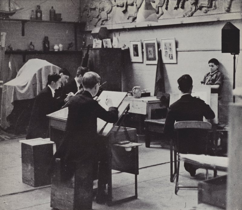 Rajziskola, Eton (f/w fotó) alkotó: Laszlo Moholy Nagy