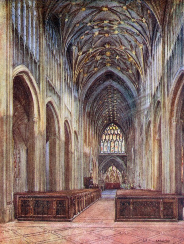 St Mary Redcliffe, kelet felé nézve alkotó: Laura Annie Happerfield