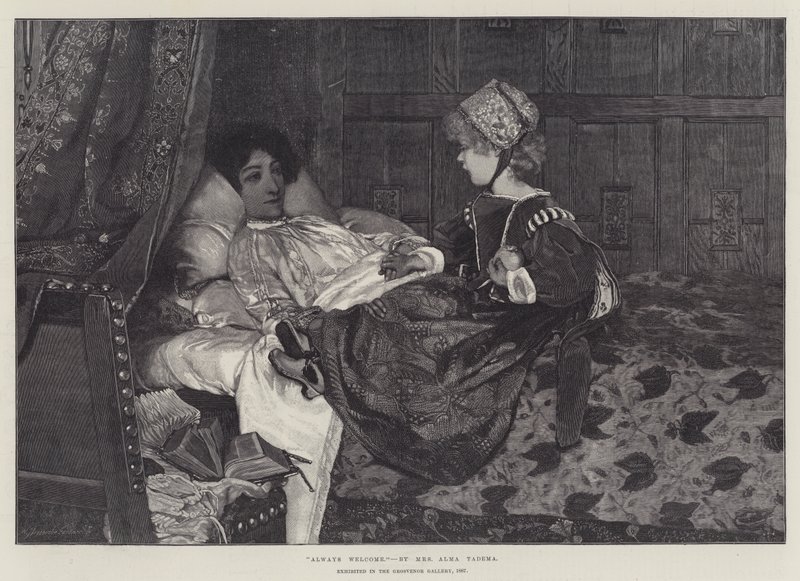 Mindig szívesen, kiállítva a Grosvenor Galériában, 1887 alkotó: Lawrence Alma Tadema