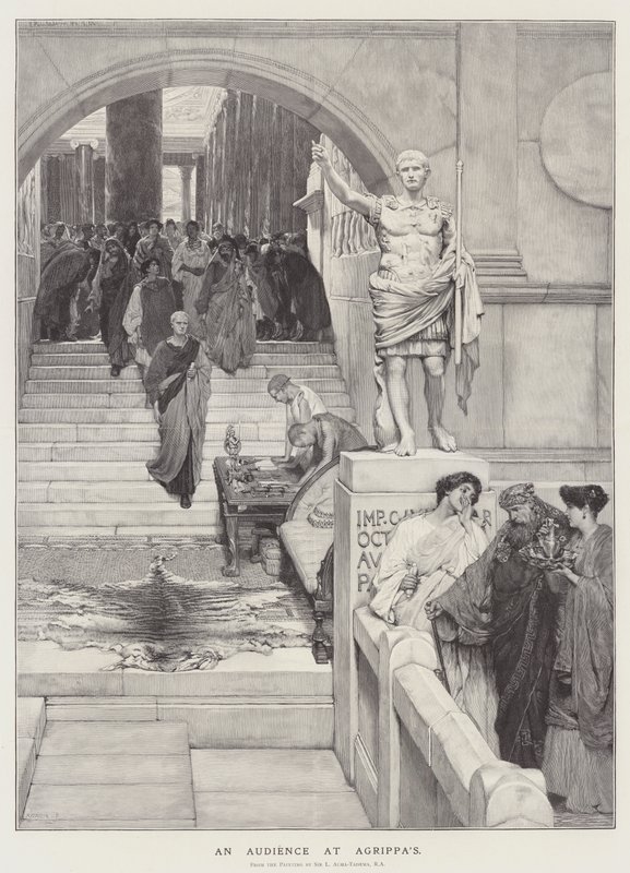 Közönség az Agrippánál alkotó: Lawrence Alma Tadema