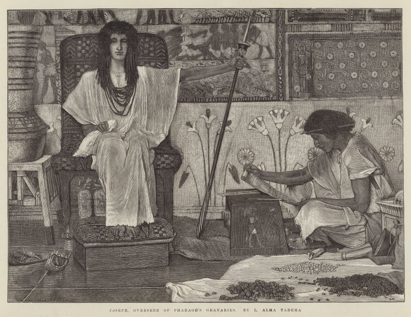 József, a fáraó magtárainak felügyelője alkotó: Lawrence Alma Tadema