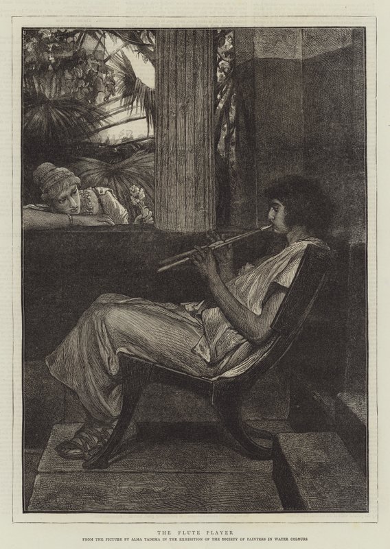 A fuvolajátékos alkotó: Lawrence Alma Tadema