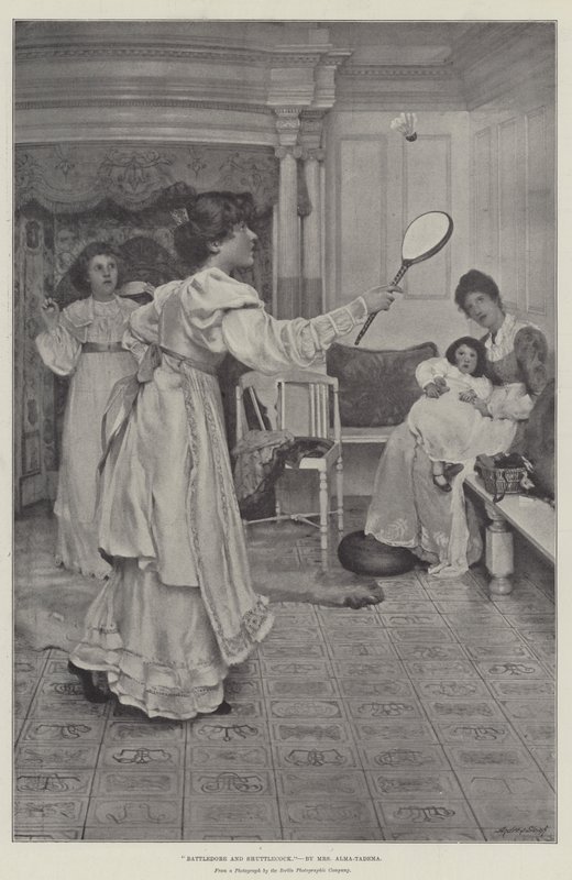 Battledore és Shuttlecock alkotó: Lawrence Alma Tadema