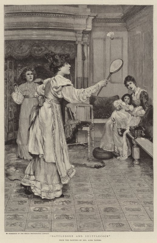 Battledore és Shuttlecock alkotó: Lawrence Alma Tadema