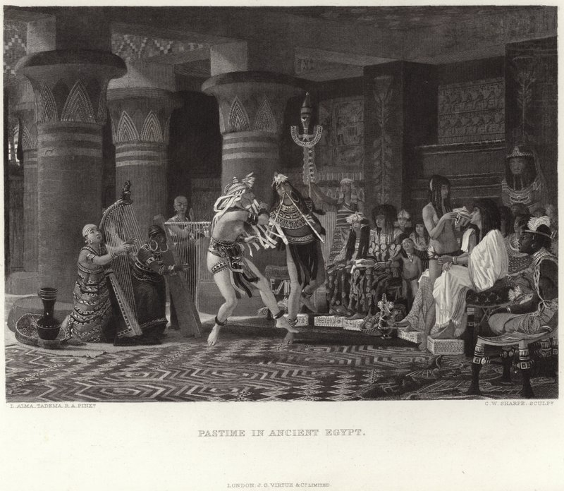 Időtöltés az ókori Egyiptomban alkotó: Lawrence Alma Tadema