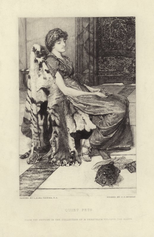Csendes háziállatok alkotó: Lawrence Alma Tadema