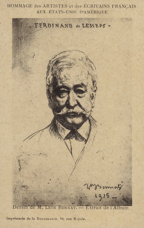 Ferdinand de Lesseps (1805-1894), francia vállalkozó és csatornaépítő alkotó: Leon Joseph Florentin Bonnat