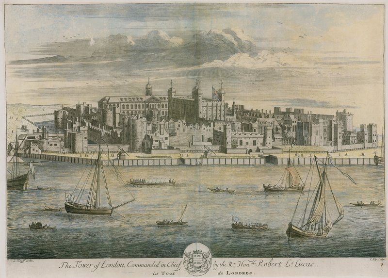 A londoni Tower főparancsnoka a jobboldal, tisztelt Robert Lucas alkotó: Leonard Knyff
