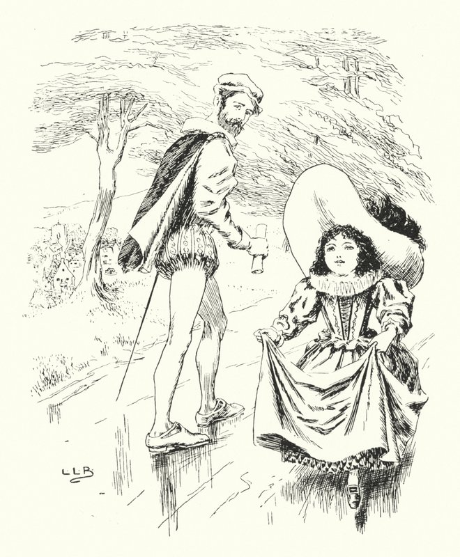 Ahogy felmentem a Pippin-hegyre, Pippin-hegy piszkos volt (metszet) alkotó: Leonard Leslie Brooke