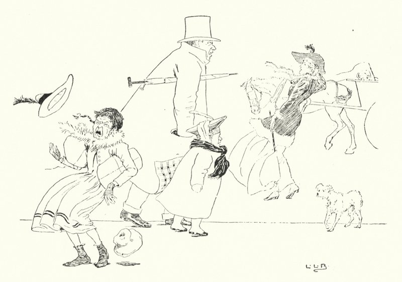 Ha hétfőn tüsszent, veszély miatt tüsszent (metszet) alkotó: Leonard Leslie Brooke