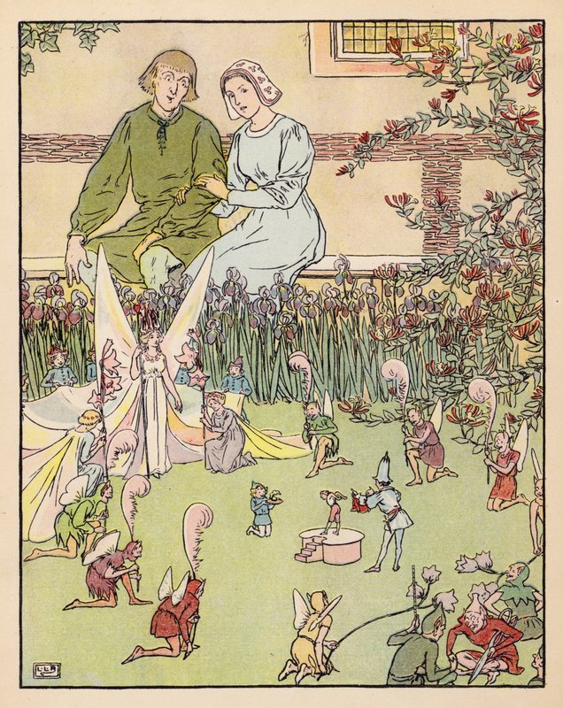 Illusztráció a Tom Thumbhoz (színes litográfia) alkotó: Leonard Leslie Brooke