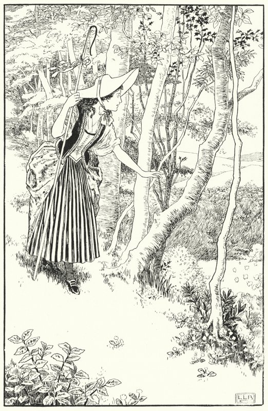 Kis Bo-Peep (metszet) alkotó: Leonard Leslie Brooke